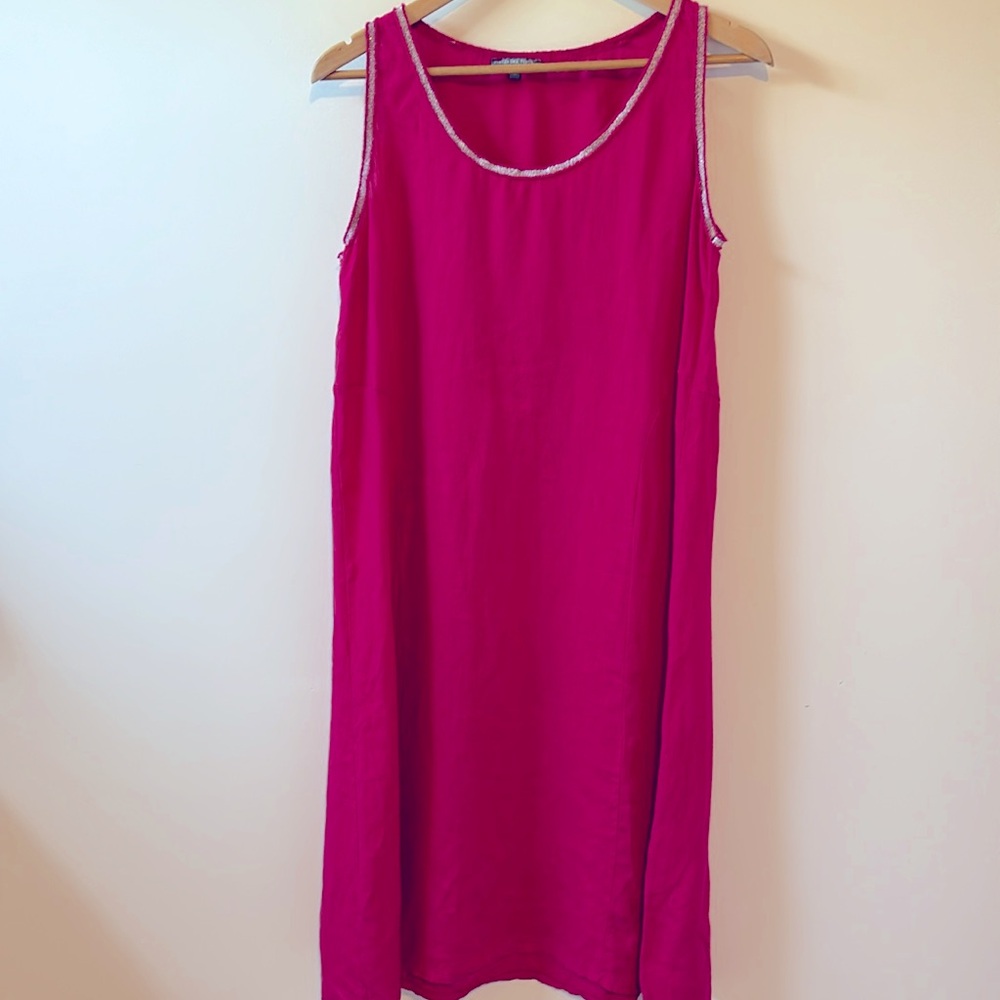 Piazza Del Tempio Linen Midi Dress